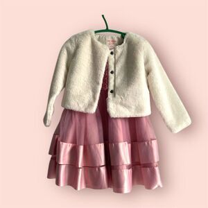 Girls Pink Formal Party Dress Size 2-3T